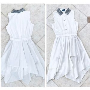 Gryphon Silk Beaded Collar Dress